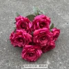 9 head diamond rose-deep rose red