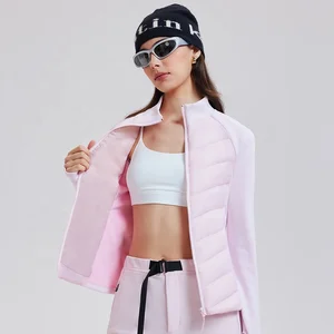 Wholesale Goose Down Jackets Stand Collar Women's Fabric Outdoor Winter Goose Down Coat Down Vest Outdoor Women