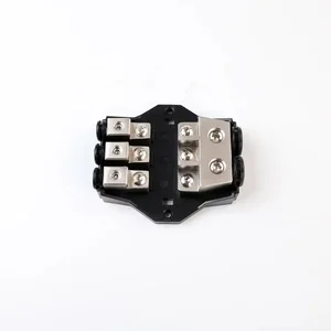 PC Plastic Zinc Alloy Material Fork Bolt on Fuse AFS Fuse Holder 2Input 3Output for Truck RV Mariens