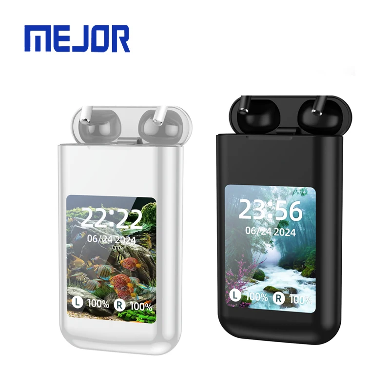 Power Bank Earbuds Portable Charger with Double Earphones