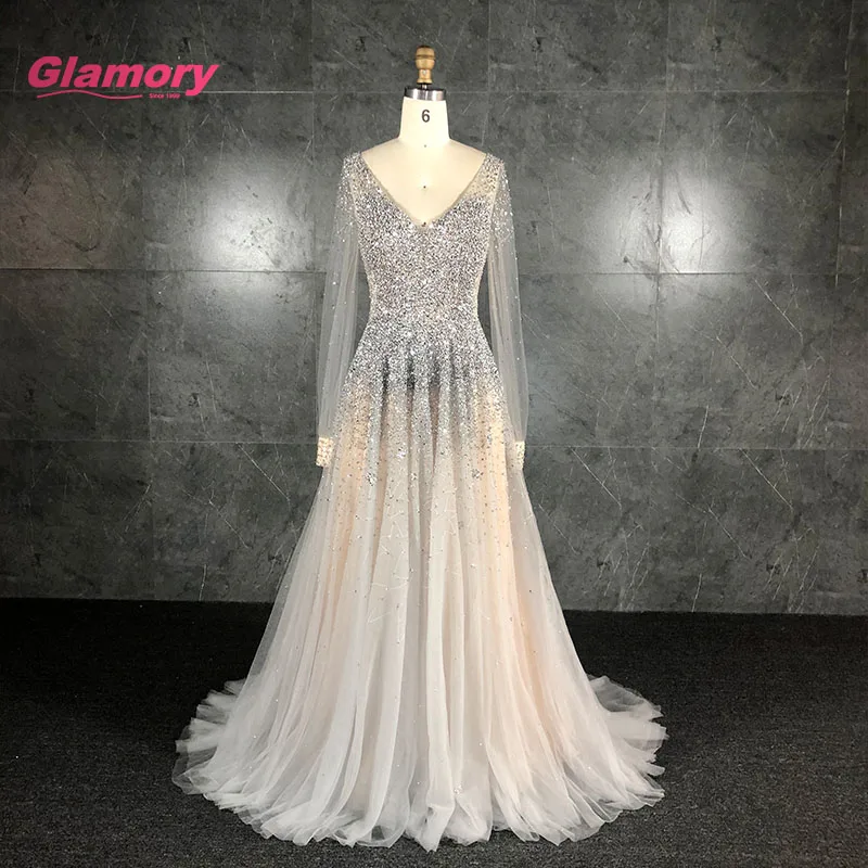 long glitter prom dresses Beautiful Long Gold Mermaid Sleeveless Glitter Prom Dress with Veil –  misshow.com
