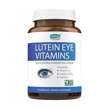 OEM Private Label  Lutein Eye Vitamins Vision Capsules Supplement for Tired and Dry Eyes 60 Capsules