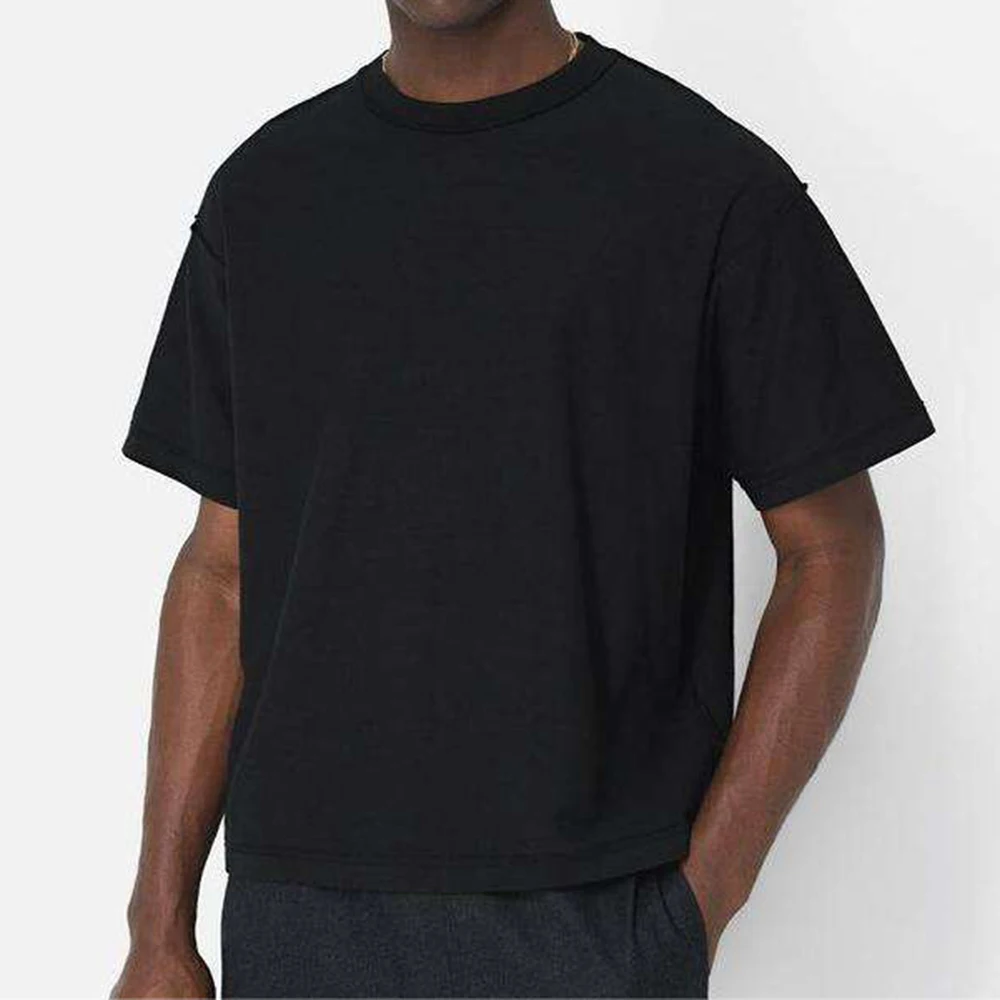  Shop Our Manufacturer Custom Mens Cropped Tshirt Drop Shoulder Bildidee 