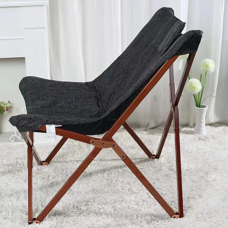 HStex Outdoor Furniture Fabric Folding butterfly Chair Camping Stool