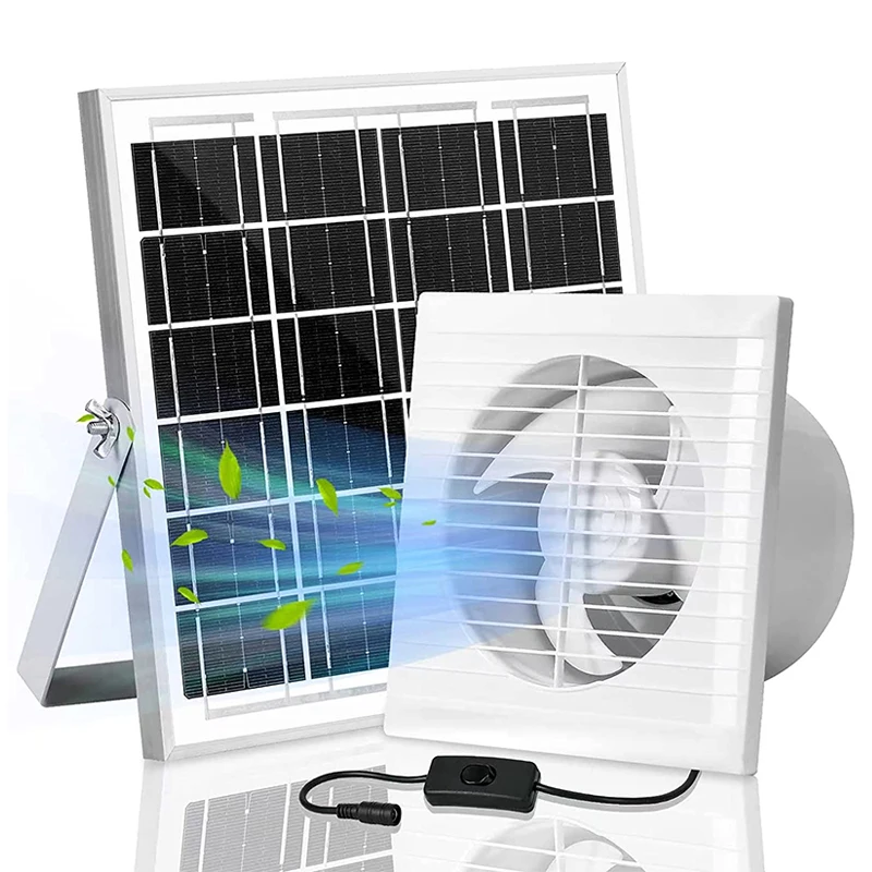 Hole Smoke Exhaust Fan, Solar, DC12V, Wall - detail 2