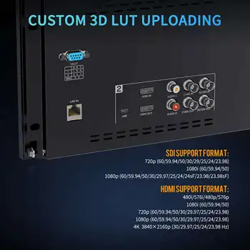 FEELWORLD Professional Video Rack Mount Monitor D101 PLUS, Multi-input 1920x1200, Factory Wholesale detail image