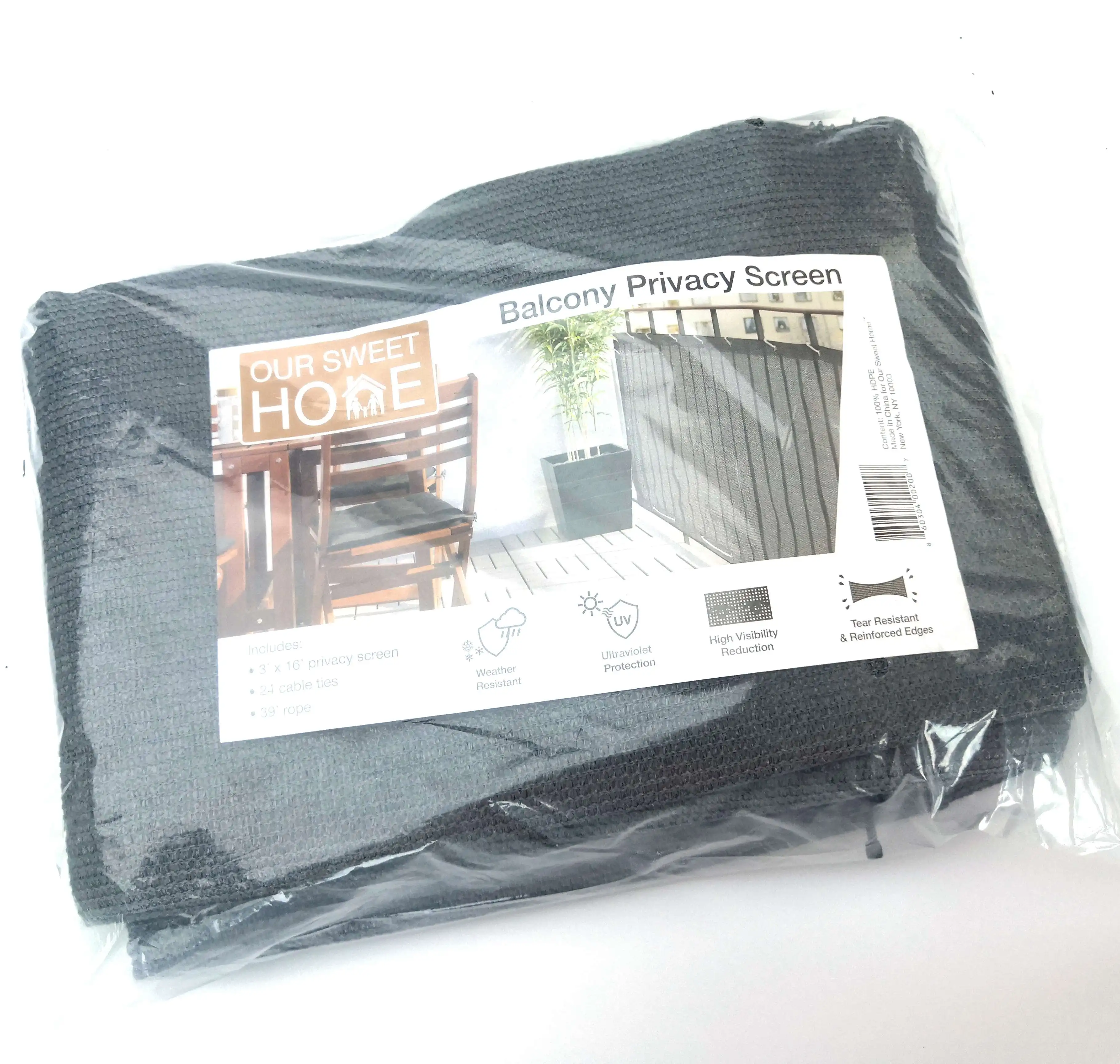 Privacy Balcony Anti Dust protection Net HDPE Balcony Safety Net Shade Fence