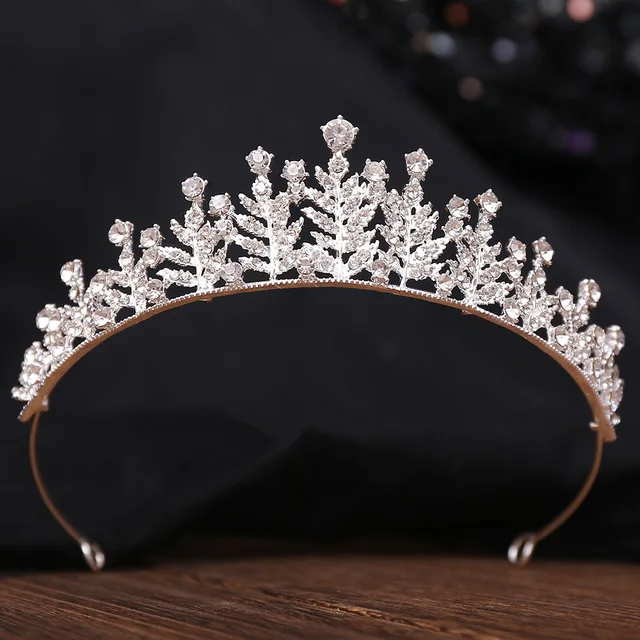 Korean-style Simple Wedding Crown for Brides Alloy Birthday Princess Crown Elegant Crown Wedding Dress Accessories