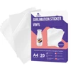 A4 clear sublimation sticker vinyl paper