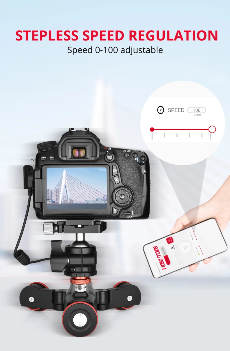 Yelangu Remote Control Recording Motorized Rotation Camera Mobile