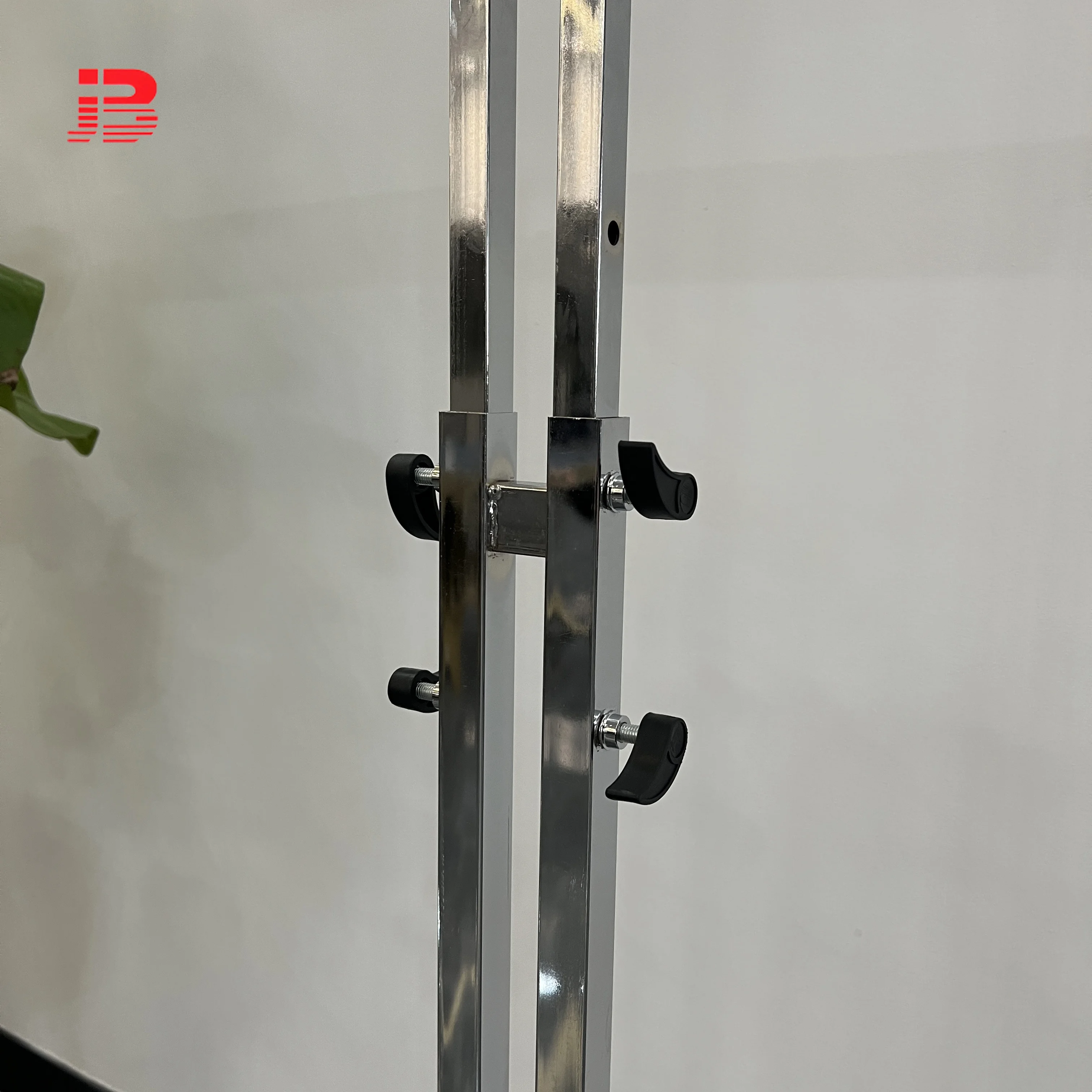 Metal Stainless Steel/ Iron Mirror Clothing Display Stand Adjustable Garment Display Racks