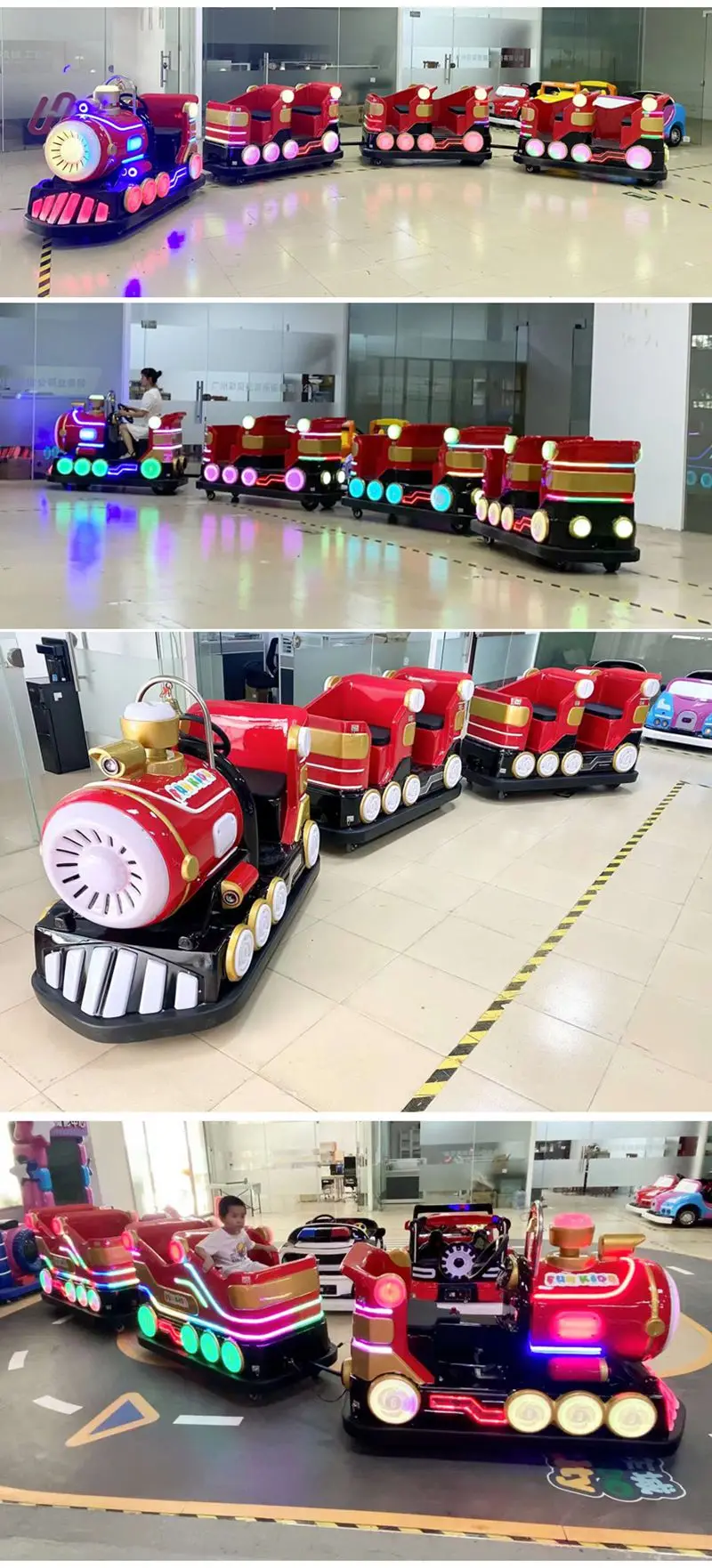 Mini Battery Train Mini Trackless Electric Train - Fun Kiddie Ride for Parks