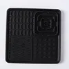 Small black pet slow food mat