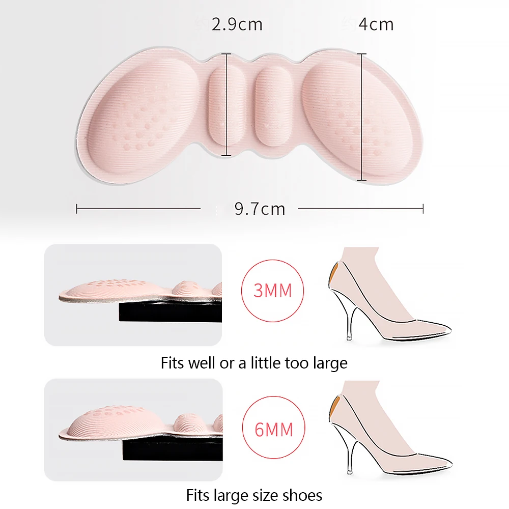 Adjustable Thickened Heel Patch Tape Washable Foam Adhesive for Better Fit Anti-Wear and Anti-Drop