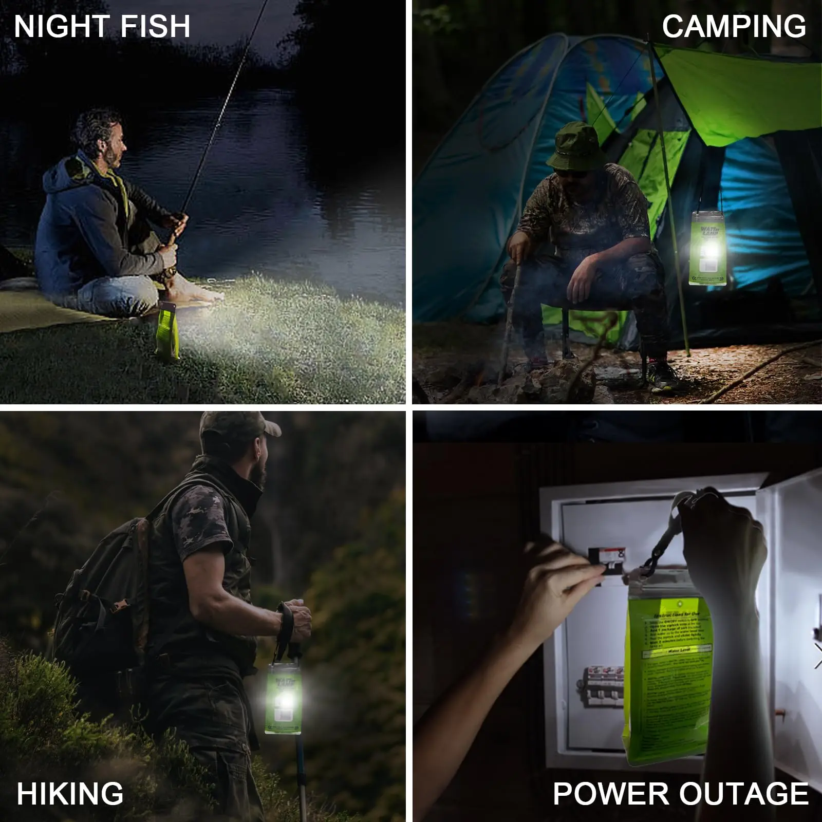 Lanterna a luce forte ricarica USB lampada da campeggio pieghevole da viaggio per pesca da appendere all'aperto  39