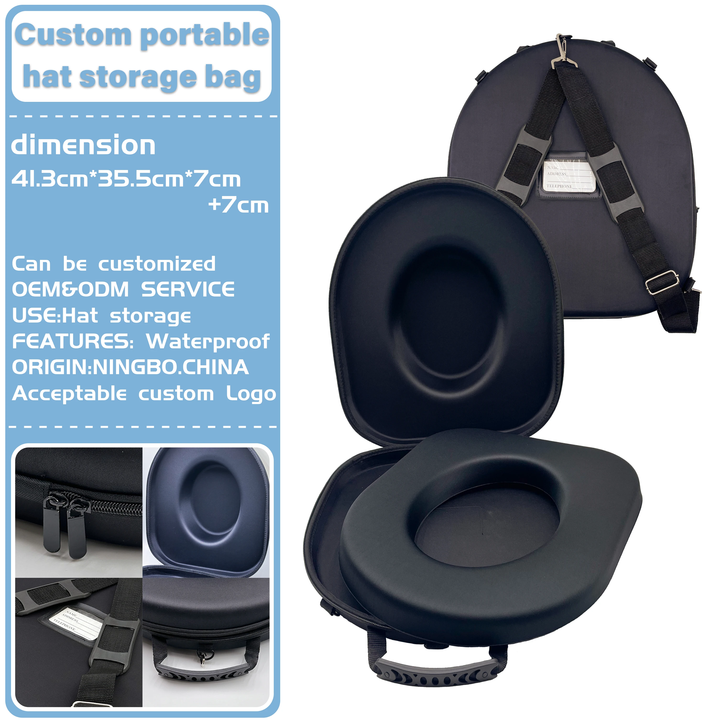 Custom Hot Hard Shell Hat Carrier Eva Shaped Hat Carrying Case Buy
