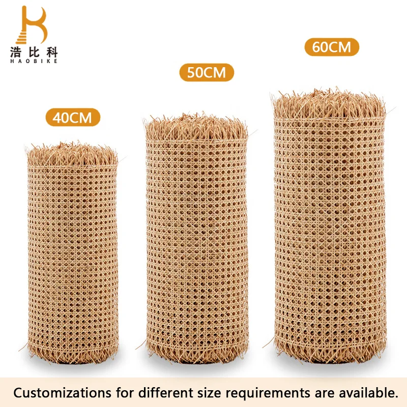 Free Sample Plastic Synthetic Rattan Cane Webbing Roll Weaving Material Woven Cane Mat Wholesale Price in Indonesia