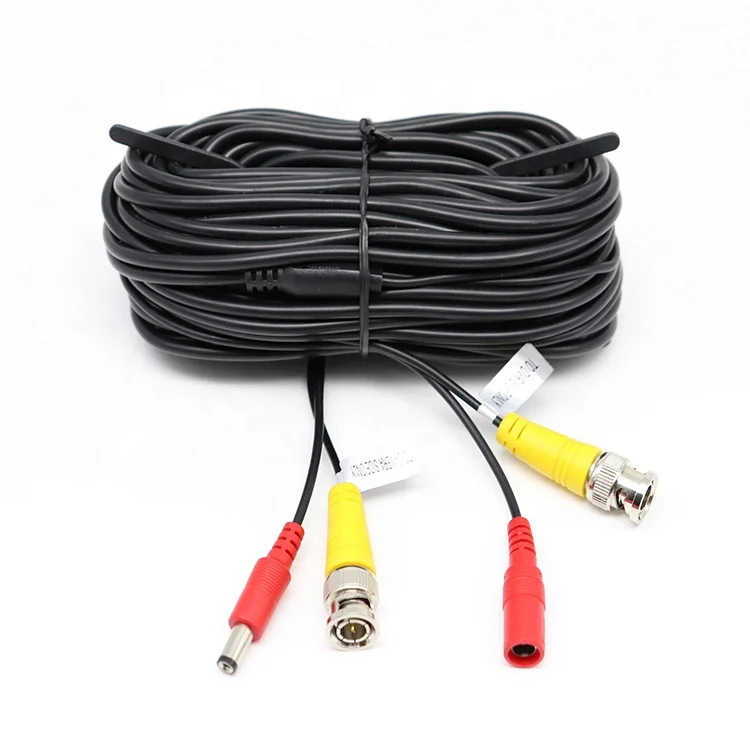 Power DC Extension Cable for CCTV Security Camera 32FT 10M All-in-1 BNC Video 