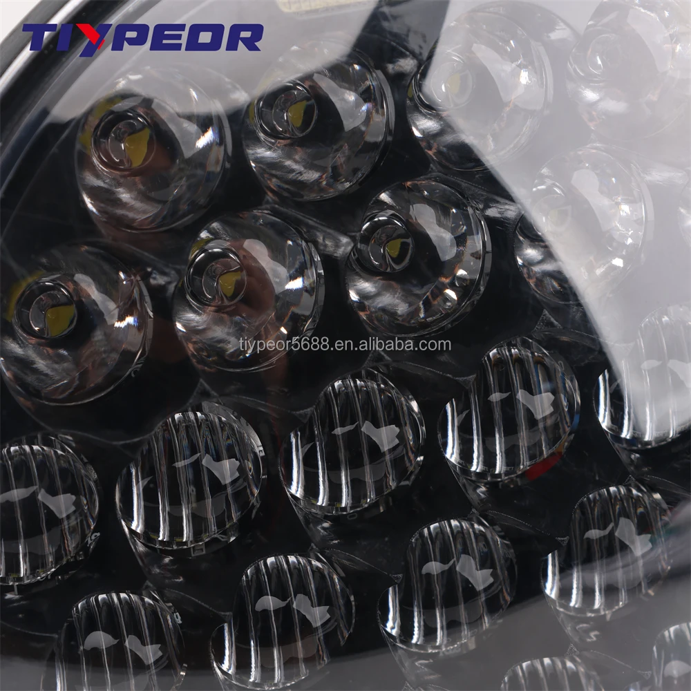 product tiypeor headlight 75w universal led headlight 575 brighter headlight led projector sealed beam ring lamp for harley davidson-7