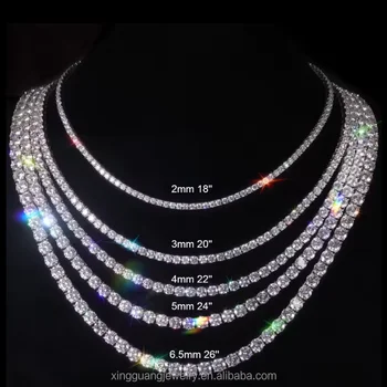 Factory Price Tennis Diamond Chain Necklace Bracelet S925 Silver VVS Moissanite Tennis Link Fine Jewelry for Men Women