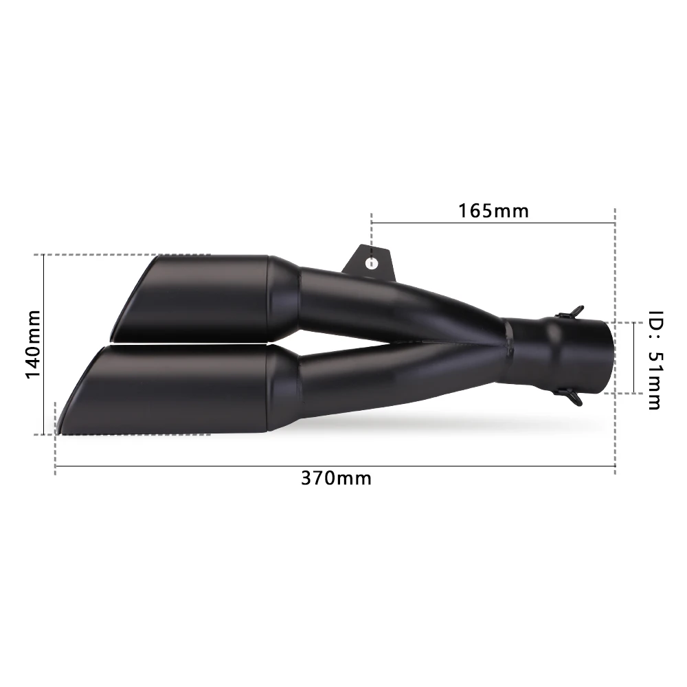 Universal Motorcycle Double Hole Exhaust for Z900 & GSXR750