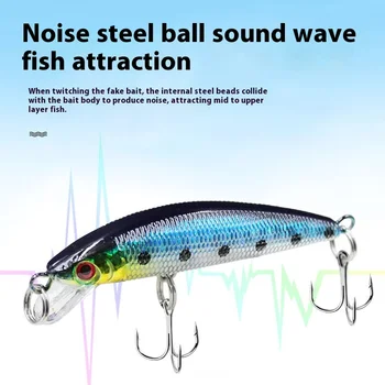 6cm 4g Slow Sinking Micro Plastic Minnow Bait Lure Set for Freshwater Stream for Carp Bottom Fishing Artificial Hard Bait Cod – Minnow – view 5