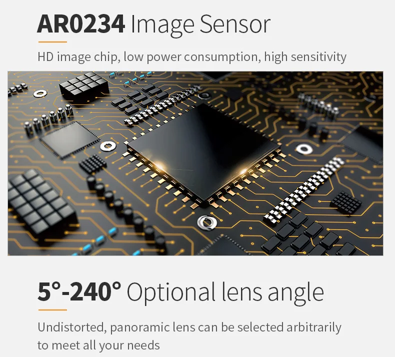 DGZX OEM Camera Sensor Module HD 2MP 1080P 96fps Global Exposure Color Drone AR0234 Usb UVC Camera插图5