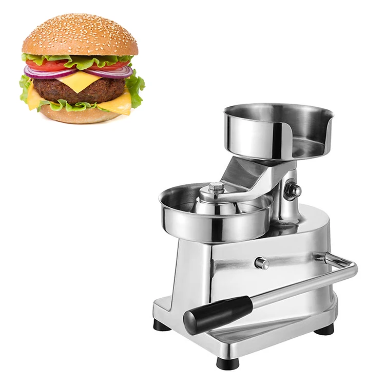 Manual Stainless Steel Burger Patty Meat Cutlets Forming Machine for Restaurant