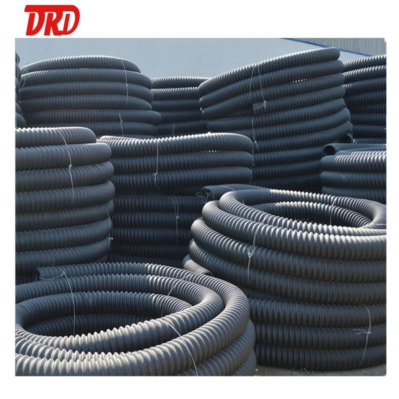 18 Inch Hdpe Plastic Double Wall Corrugated Perforated Drainage Pipe