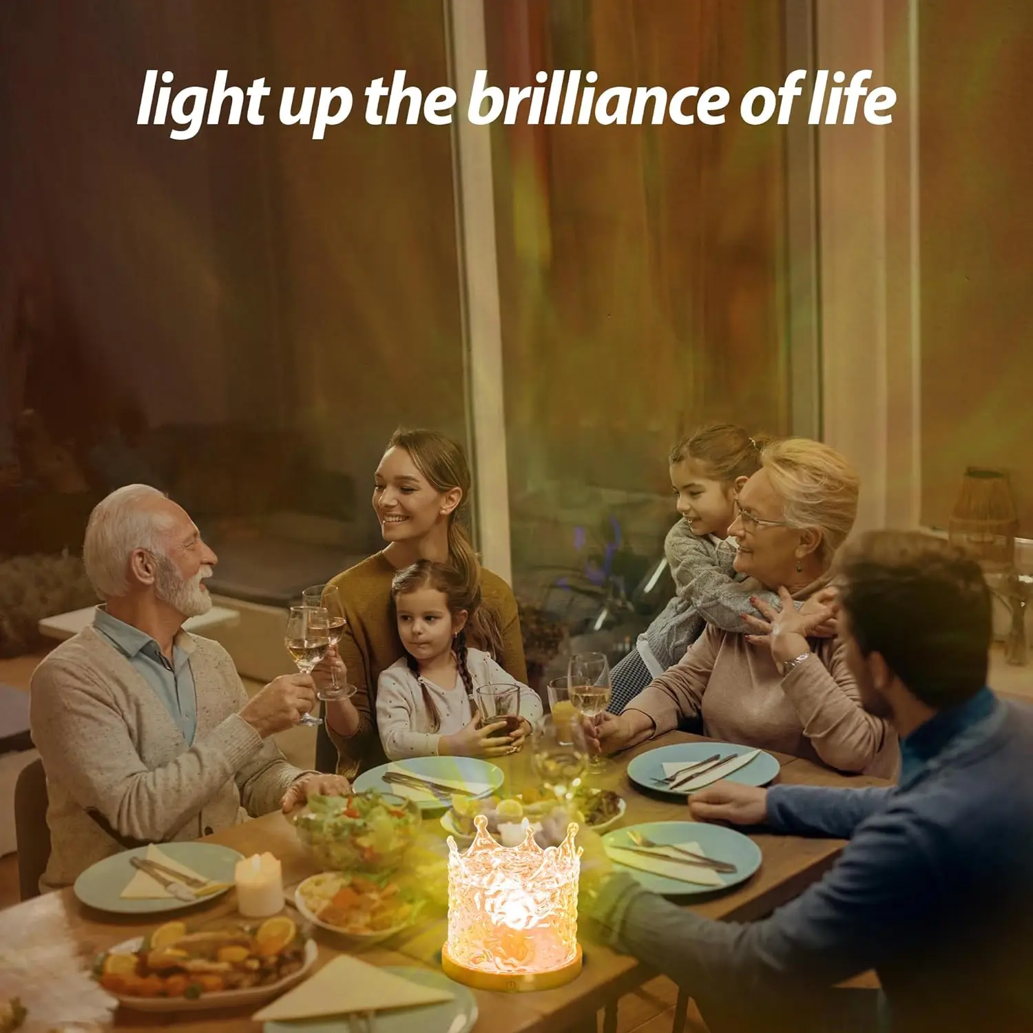 16 Colors LED Gradual Rotating Flame Water Lamp Ocean Wave Light Aurora Projector Table Lamp  with Remote Control