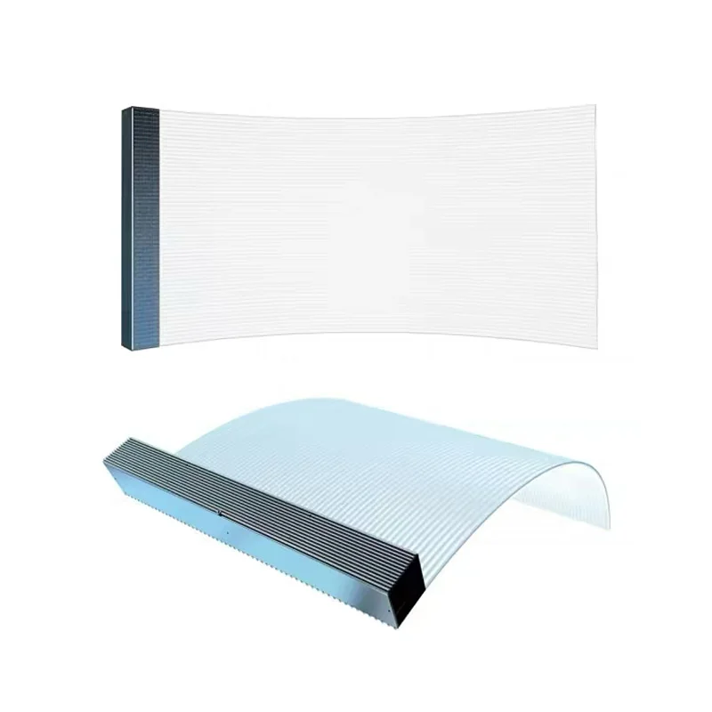 Foldable LED Screen Led Video Wall Panel RGB Indoor Waterproof Tv Screen IP65 SDK Glass Window Led Transparent E Video Wall T39