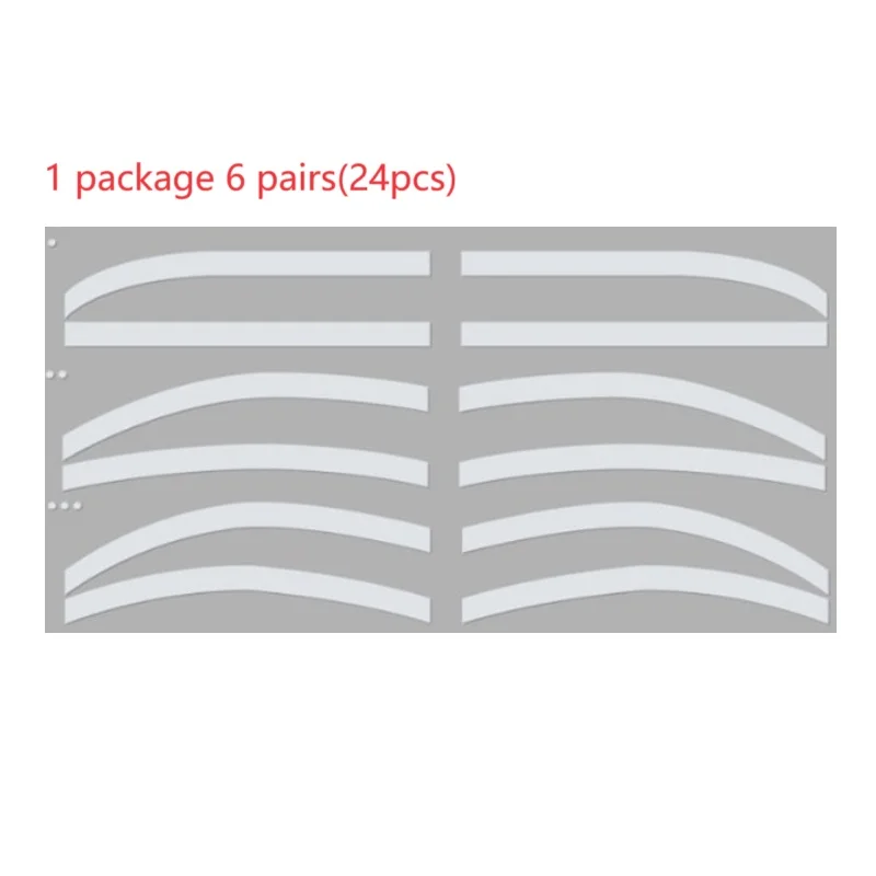 2024 одноразовые трафареты для бровей с индивидуальным логотипом