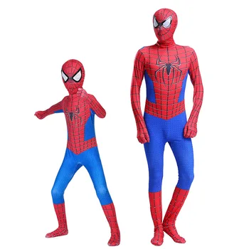 Iron Spider Superhero Costume Spiderman Bodysuit 3D Halloween Cosplay Costumes for Boys Adults