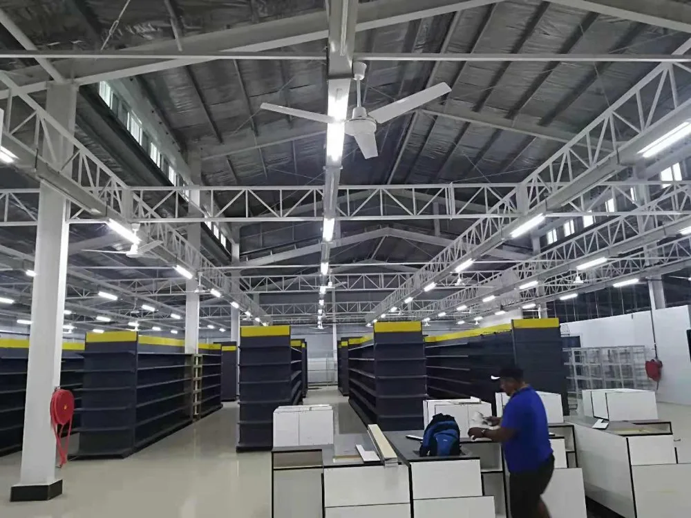 Multifloor Prefabricated Steel Structure Supermarket Mart Building Mall