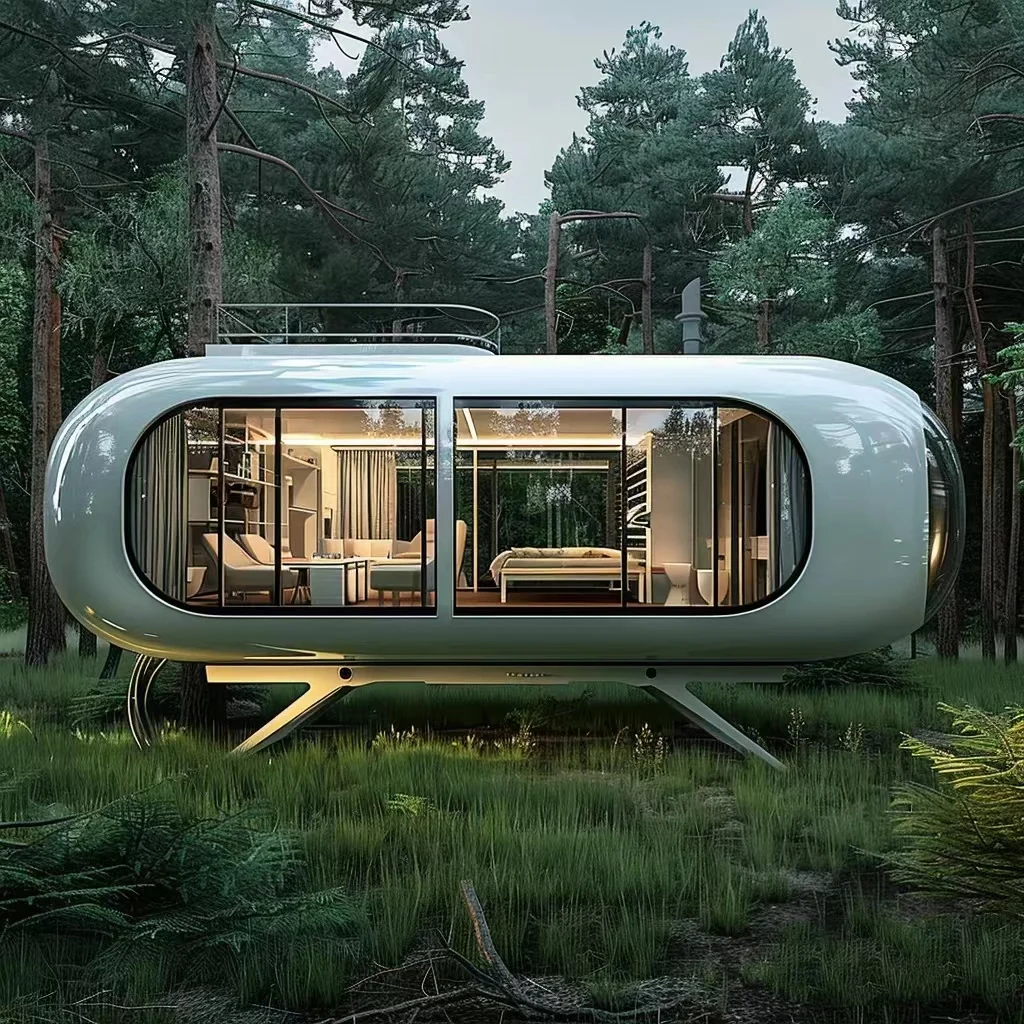 Prefabricated House Space Capsule Hotel Luxury Space Capsule House with ...