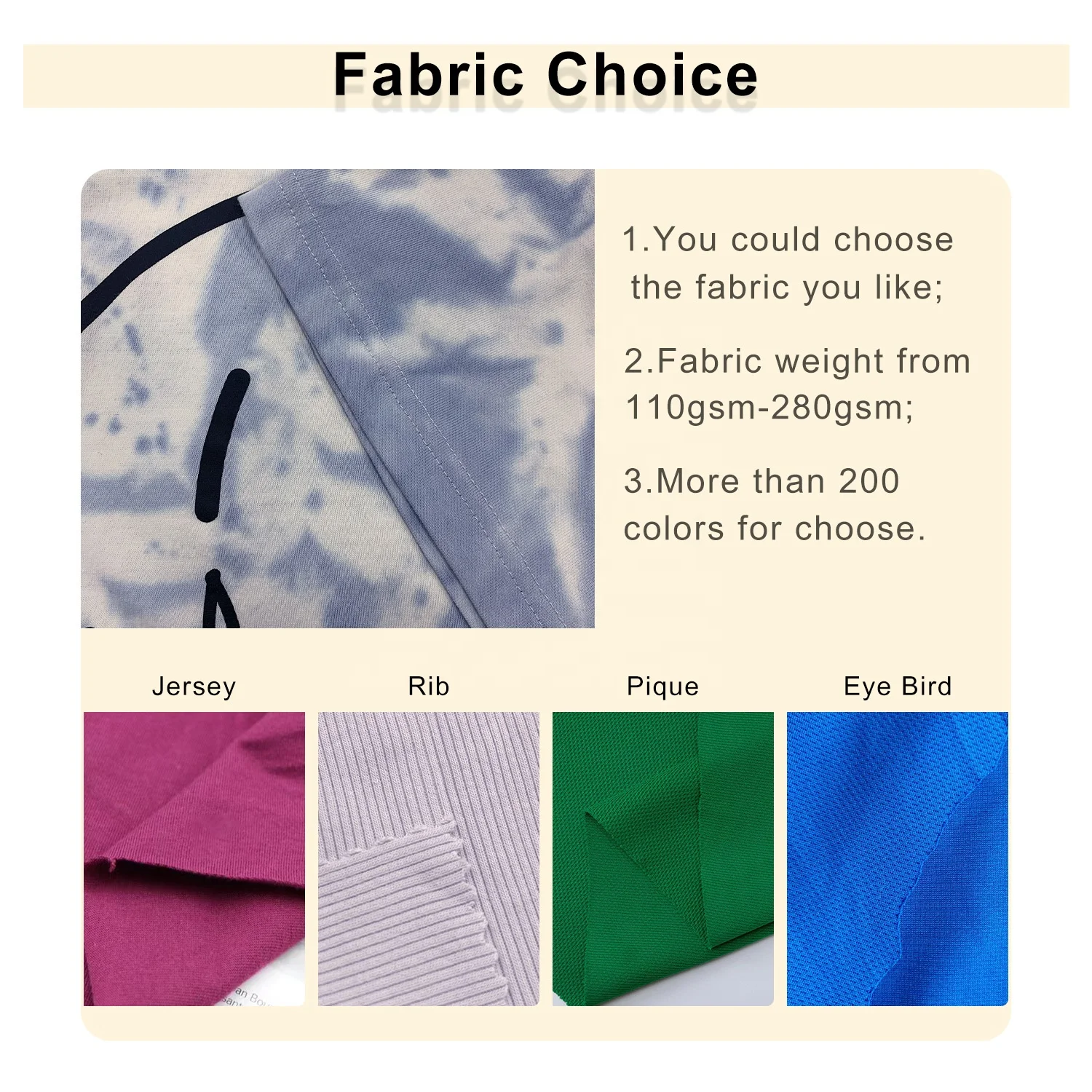 JL1213D Eco Friendly Printing Plus T-shirt Fashion Design OEM Cotton Tie-dyed Embroidery Tie Dye T-shirt Unisex