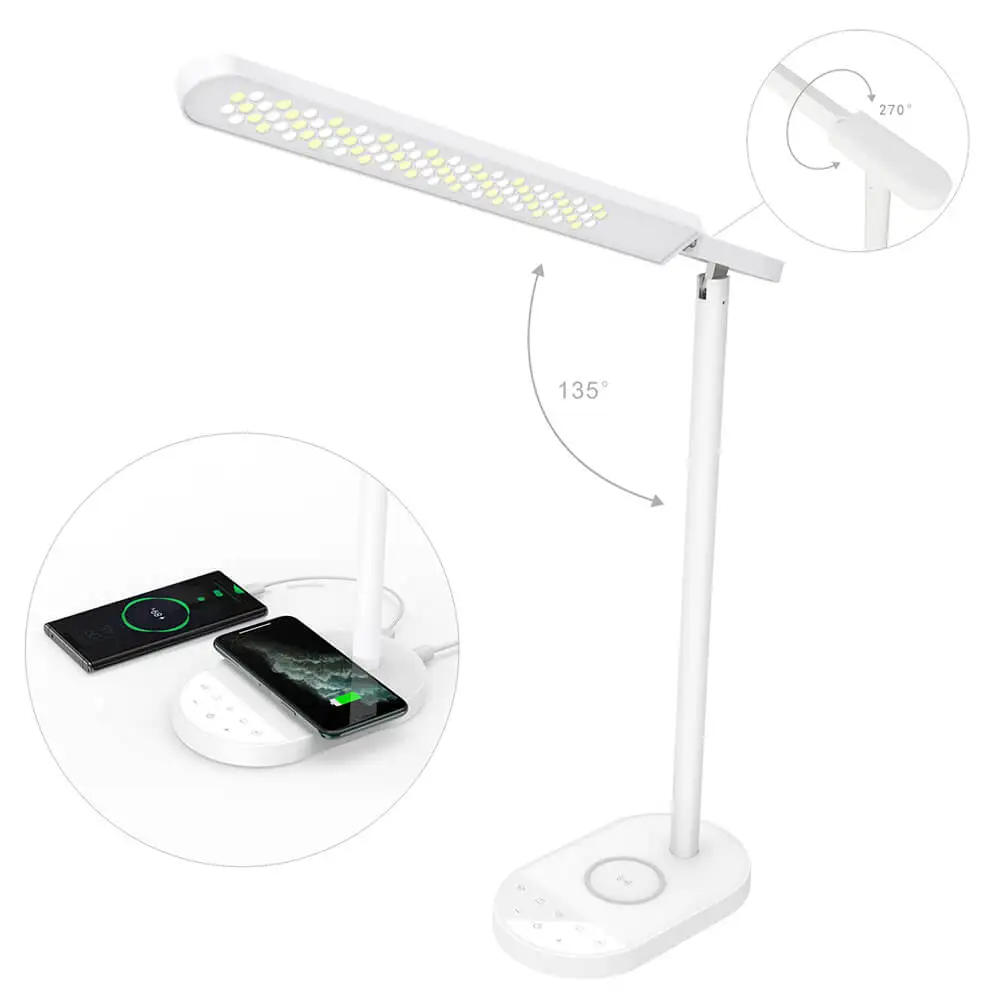 new arrivals 2020  Fashionable Multi-function Rechargeable Wireless Charger led desk lamp