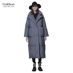 High Quality Women's Winter Parka Thick Duck Waterproof Long Coat with Windproof Feature Custom Logo Made in China