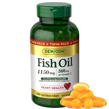 Best Selling Products OEM Private Label Support For Heart Health Supplement Omega 3 Fish Oil With EPA And DHA Softgels