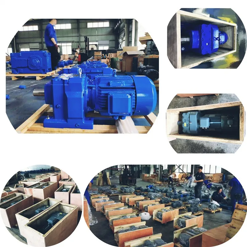 Gear Reducer R Series Helical Gearbox R67 R77 R87 Gearmotor Drive