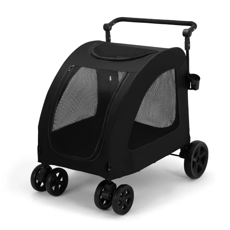 Custom Hot Selling Pet Carts Trolley Large Medium Dogs Folding Pet