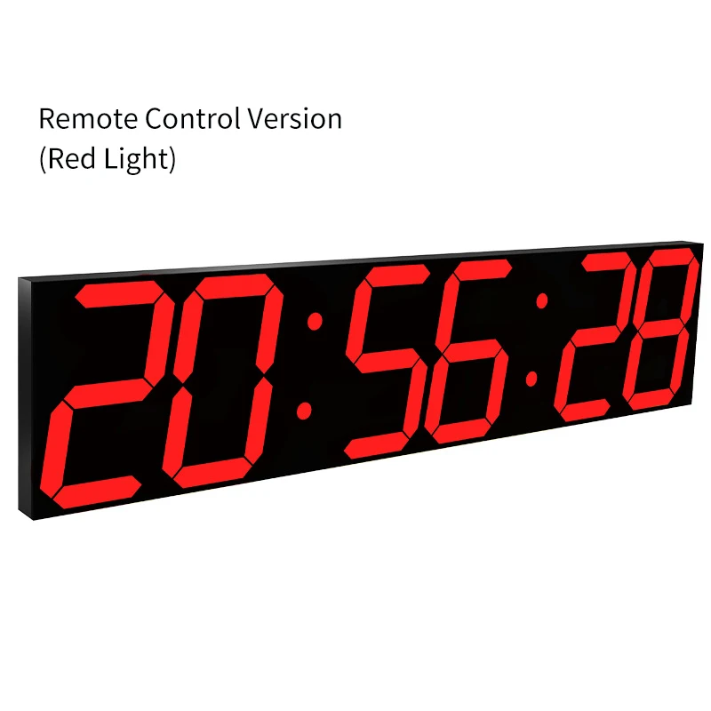 2021 Ganxin Design LED Colorful Digital Clock  Modern Style Glow in the Dark 3D Stereo Electronic Wall Clock for Living Room