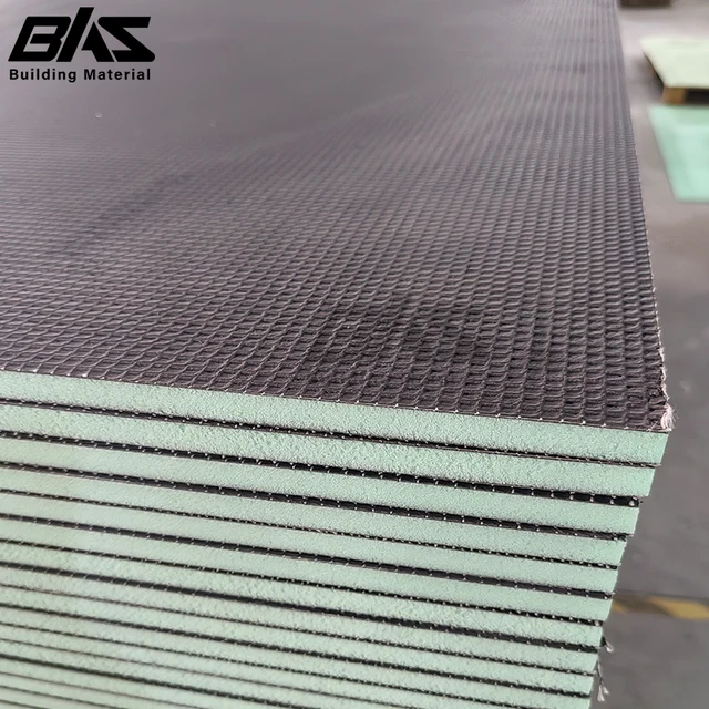 XPS Insulated Waterproof Backer Board Fire-Resistant Shower Tile Base Panel Steel Structure for Bathroom Wall Ceiling Floor Roof