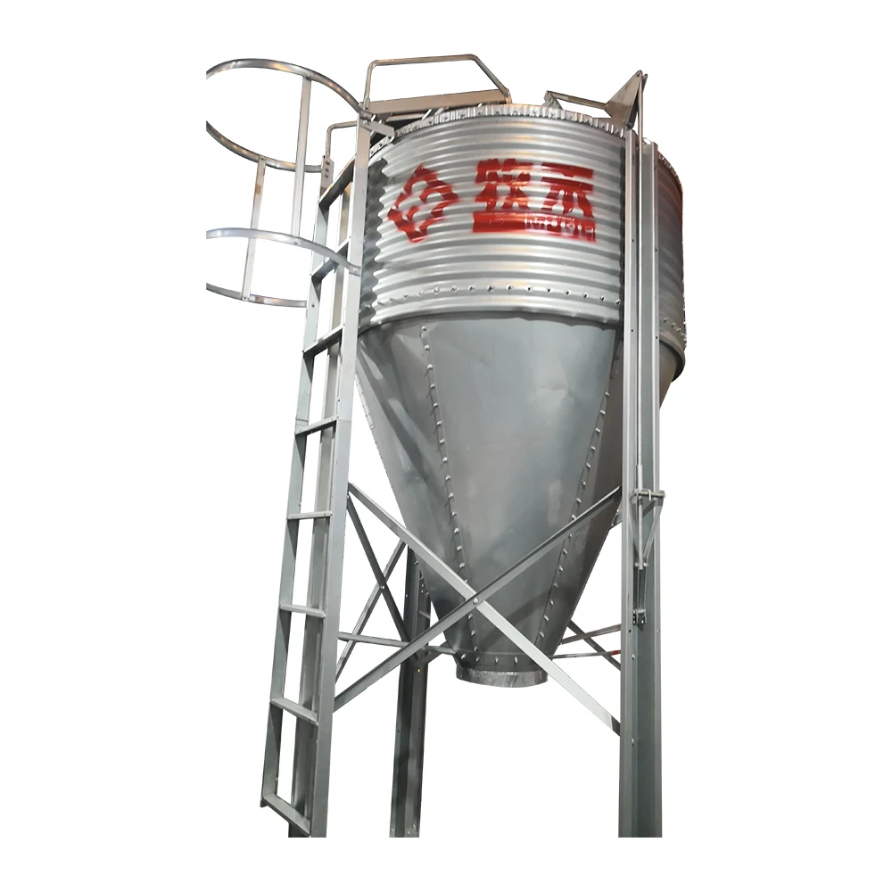 Small Size Feed Silos Galvanized Hopper Bottom Chicken Feed Storage Bins