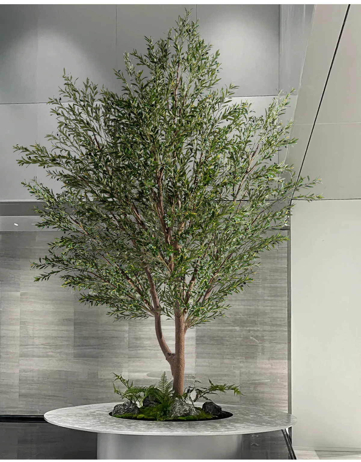 Large tall artificial olive tree faux realistic luxury indoor outdoor home decoration plants  christmas decorative olive tree supplier