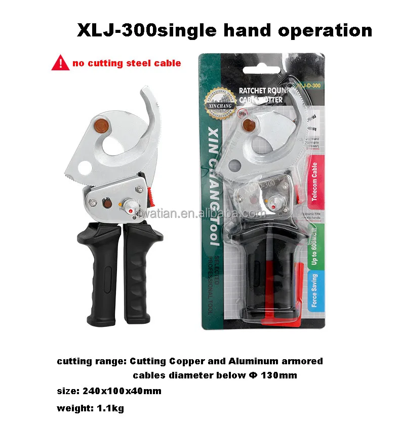 Easy Operation Manual Portable Hand Ratchet Cable Cutter, Cutting Tool for  below 160mm Diameter Wire and Cable