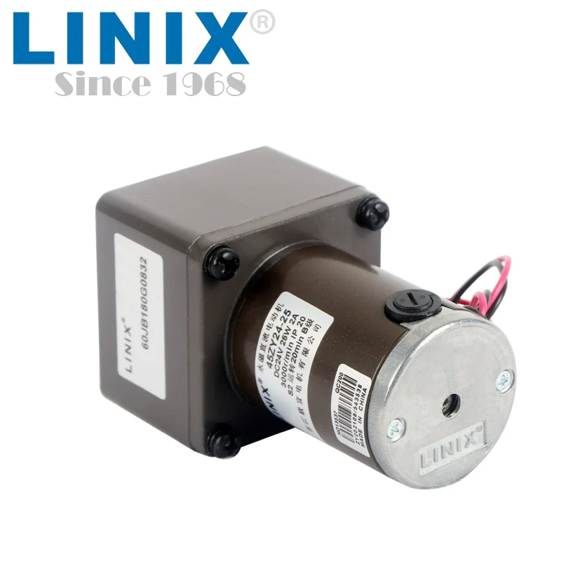 LINIX 45ZY24-25/60JB PMDC Gear Motor for Amusement Equipment