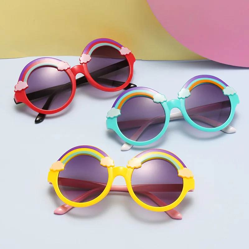Hot Sale Cartoon Lovely Rainbow Glasses Fashion Girl Anime Eyeglasses  Custom Logo Cute Kids Shades Sunglasses - Buy New Stylish Kids Glasses,Kids  Sunglasses Uv400,Sun Shades Sunglasses Product on 