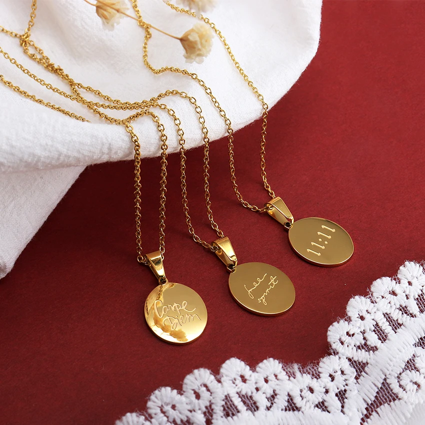 Collier Personnalisé Avec Photo D'œil - Gravure De Nom Et Date, En Acier Inoxydable, Cadeau Unique Pour Couple