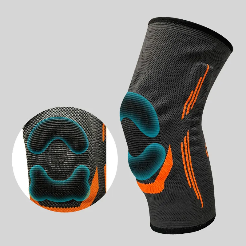 Copper Knee Brace With Silicone Pads & Side Stabilizers Professional Copper Knee Sleeve For